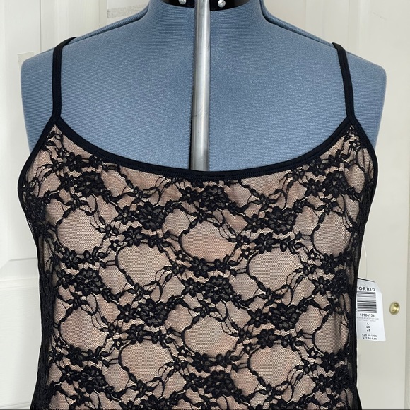 Torrid Nude & Black Lace Foxy Cami NWT Size 4X - Picture 3 of 15